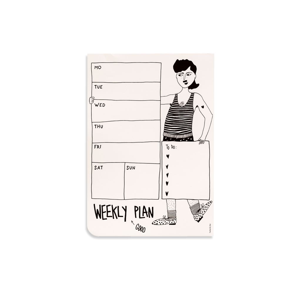 weekly planner smart boy