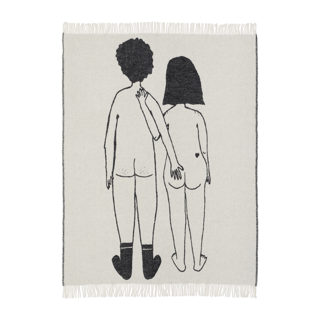 plaid wol naked couple back