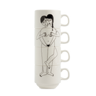 stapelbare mokken faces everywhere (set*4)