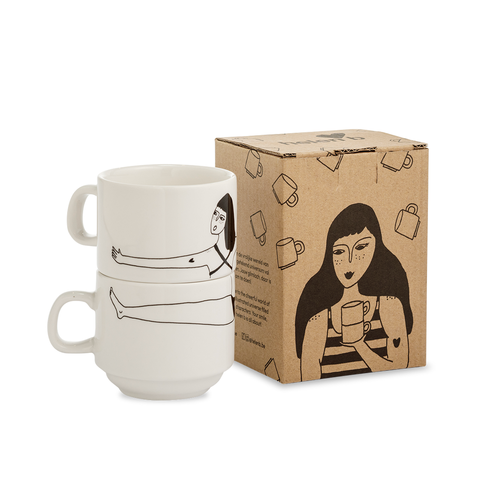 stackable mugs my favorite underwear (set*2)