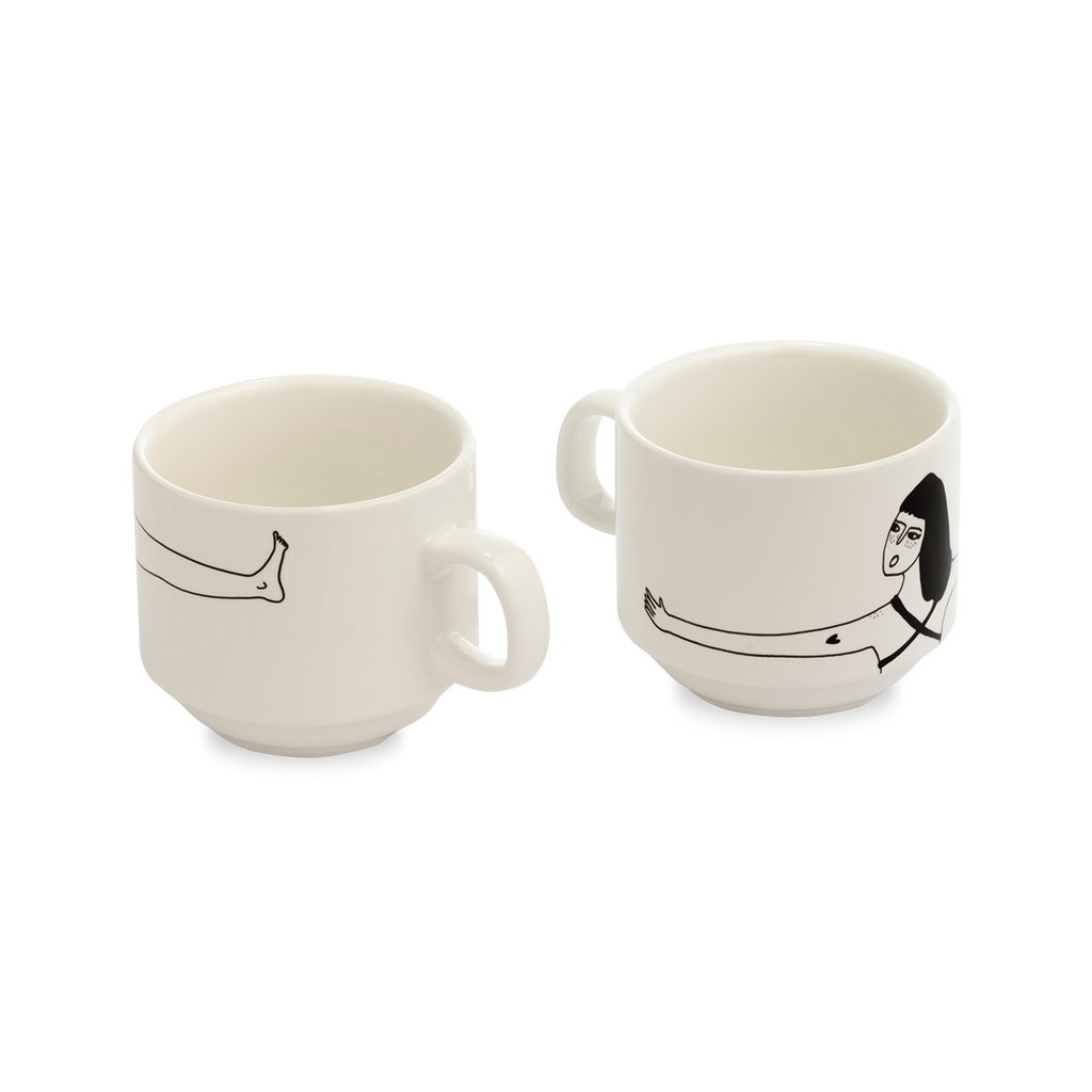 stackable mugs my favorite underwear (set*2)