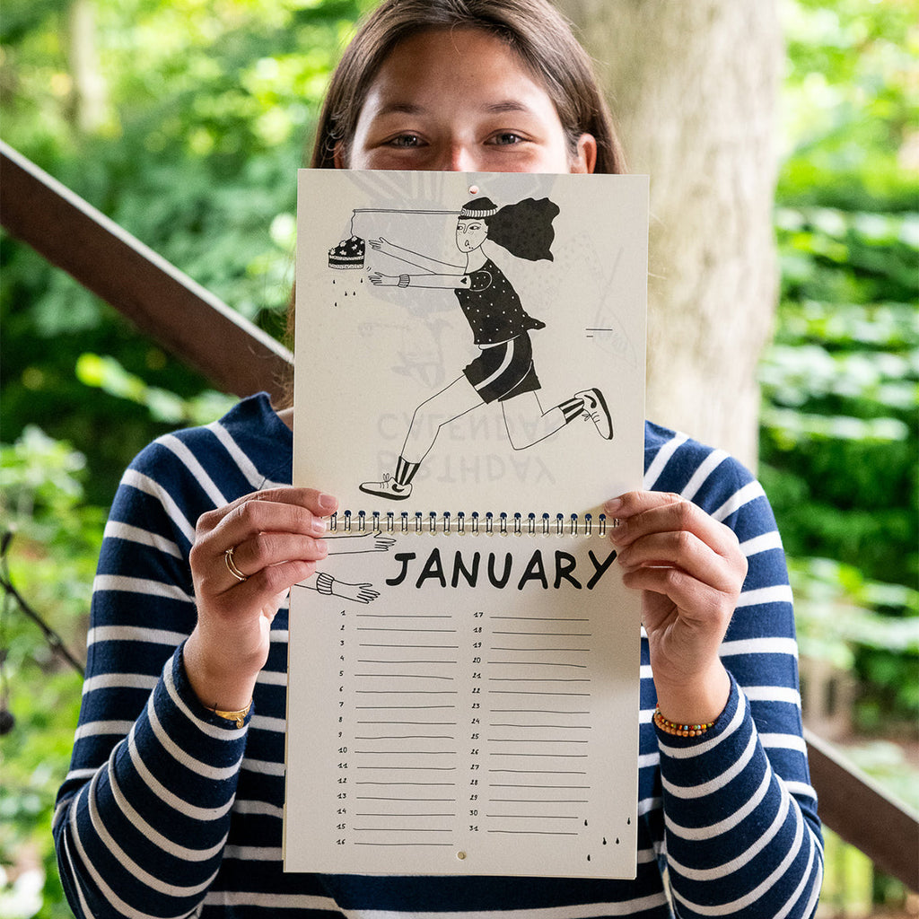 birthday calendar party lovers