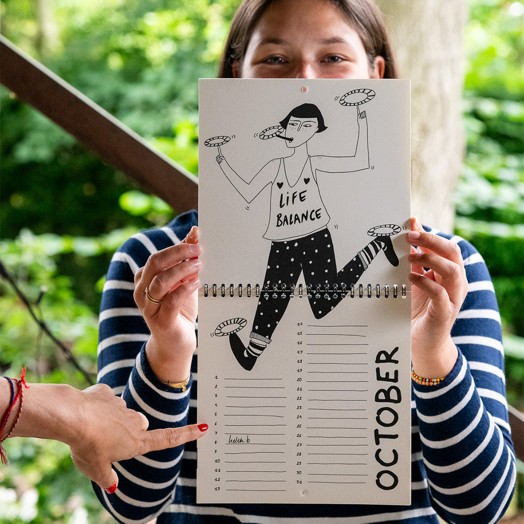 birthday calendar party lovers