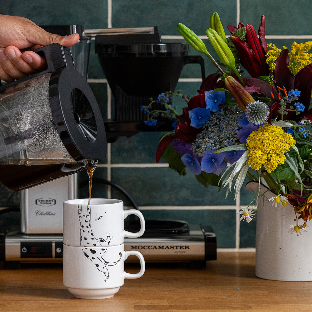 stackable mugs meow (set*2)