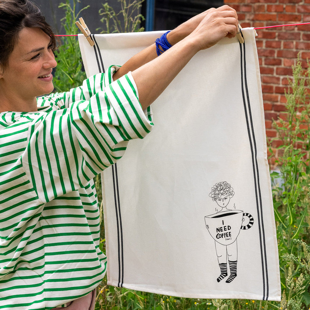 keukenhanddoek coffee now