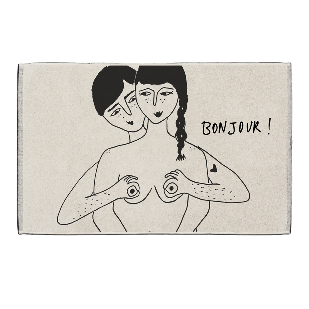 bath mat bonjour