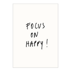 postkaart focus on happy
