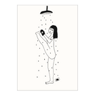 postcard yoga in the shower