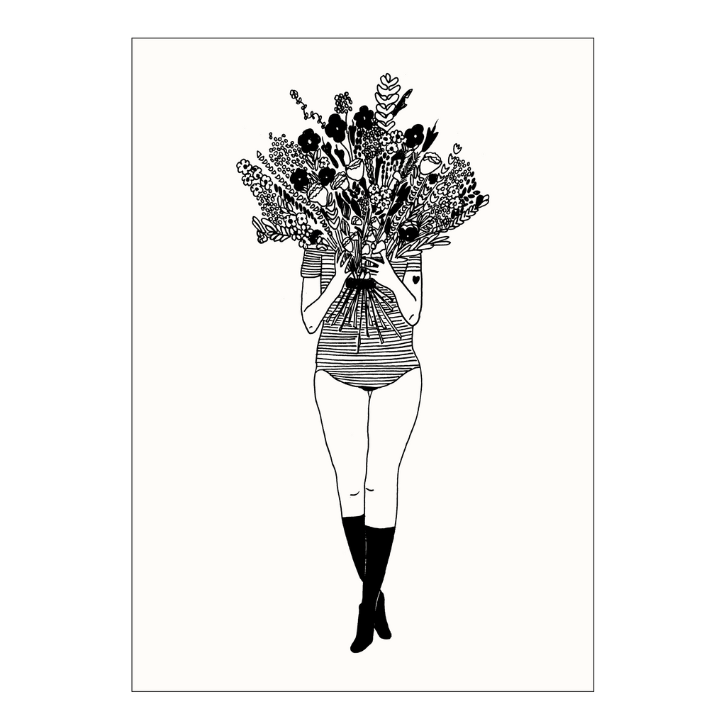 poster flower girl A4