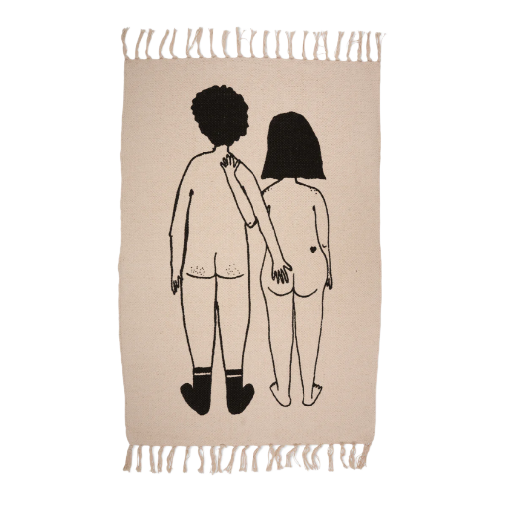 vloerkleed naked couple back