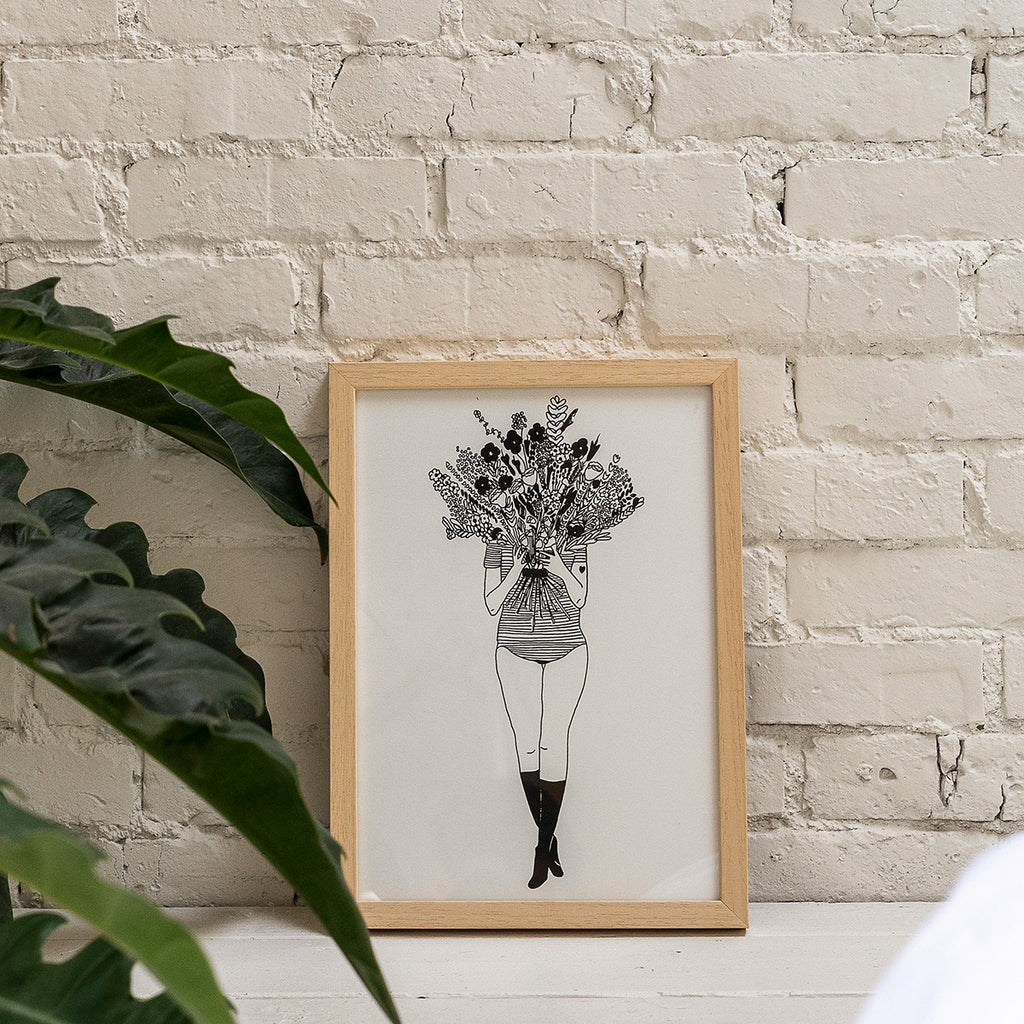 poster flower girl A4