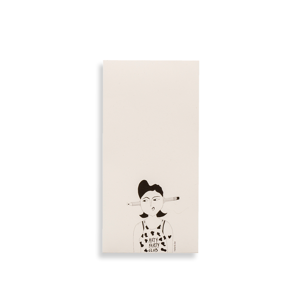 lange blocnote arty farty club