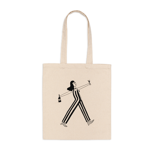 tote bag wine o'clock
