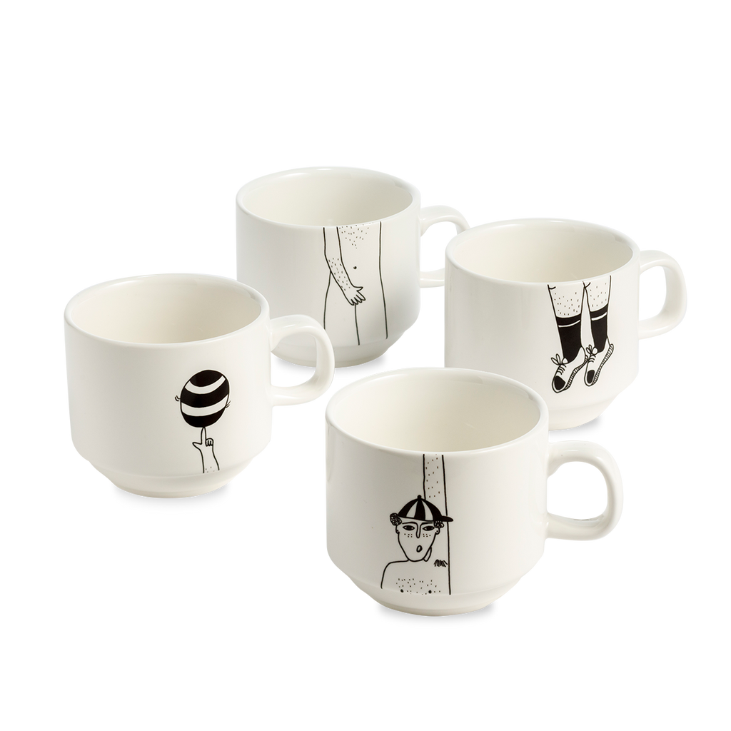 stackable mugs I (set*4)
