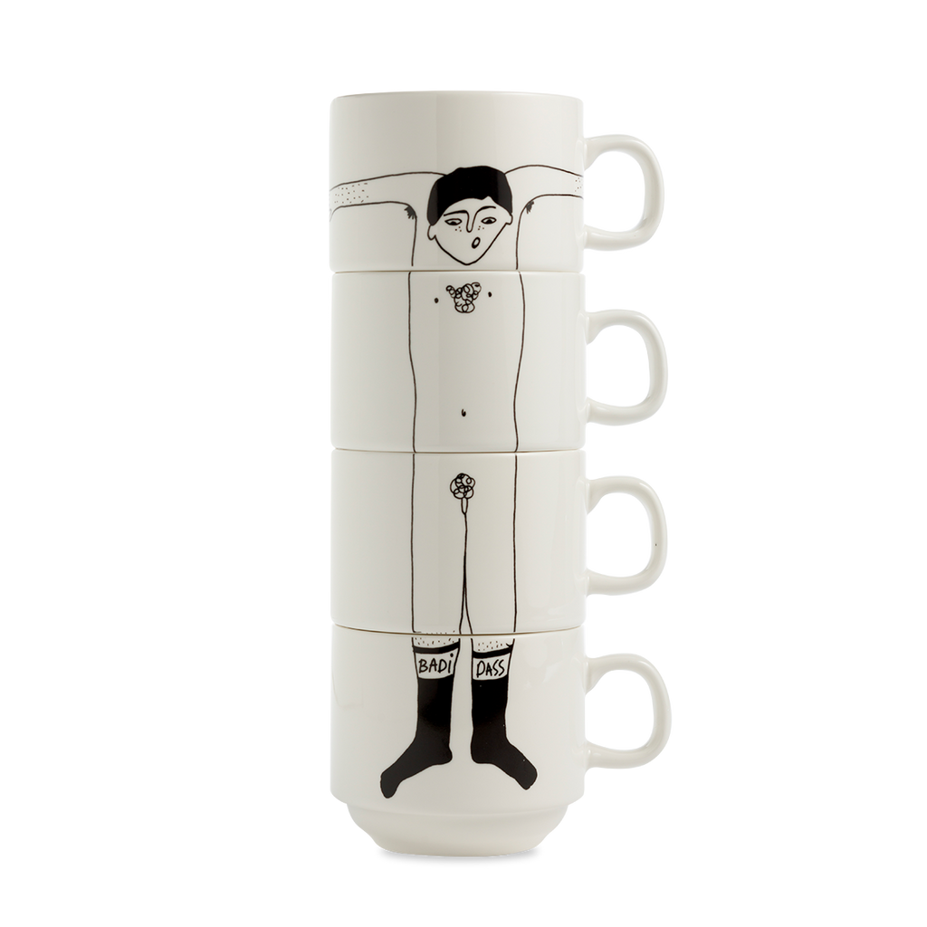 stackable mugs T (set*4)