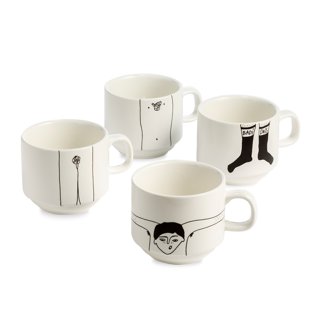 stackable mugs T (set*4)