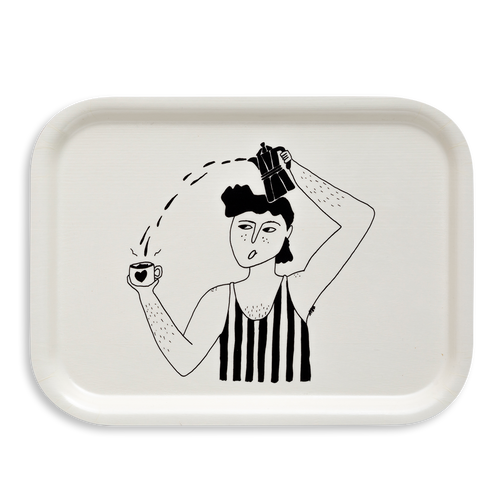 tray vic and his bialetti