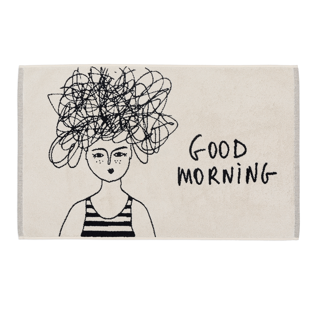 bath mat good morning