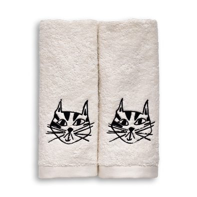 gastendoek set cat (set*2)