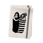 kitchen towel dots and stripes