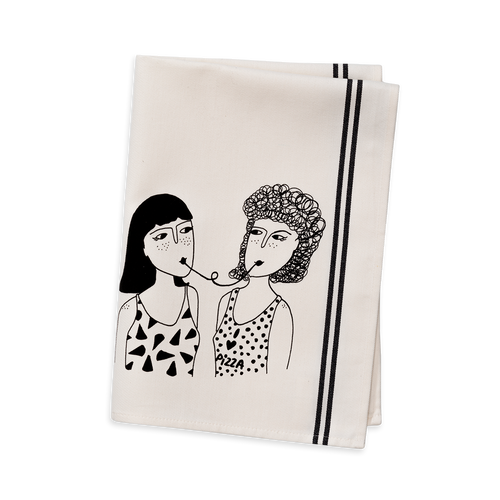 Küchenhandtuch i love pizza