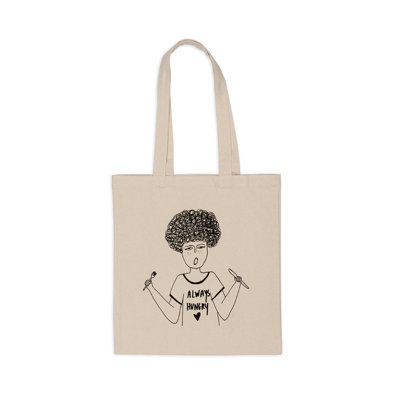 tote bag always hungry rita