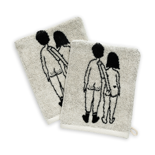 wash cloths naked couple back