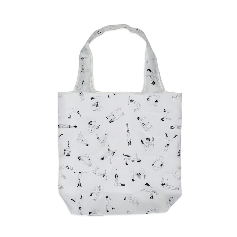 opvouwbare shopper ABC nude