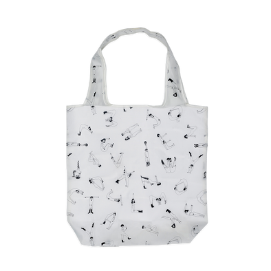 opvouwbare shopper ABC nude