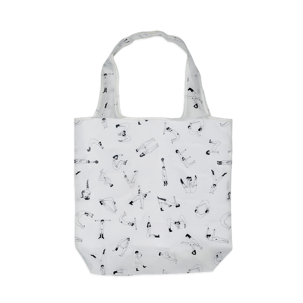 opvouwbare shopper ABC nude