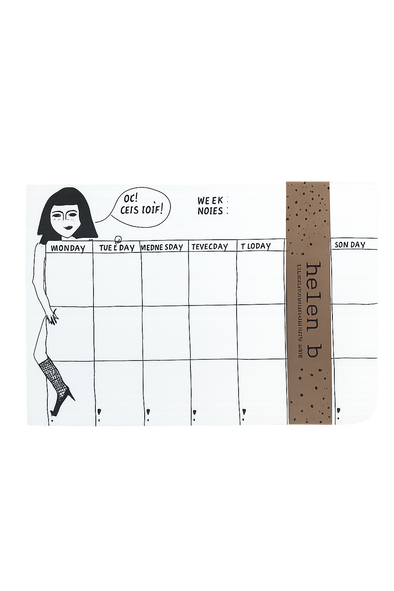 weekplanner pin-up