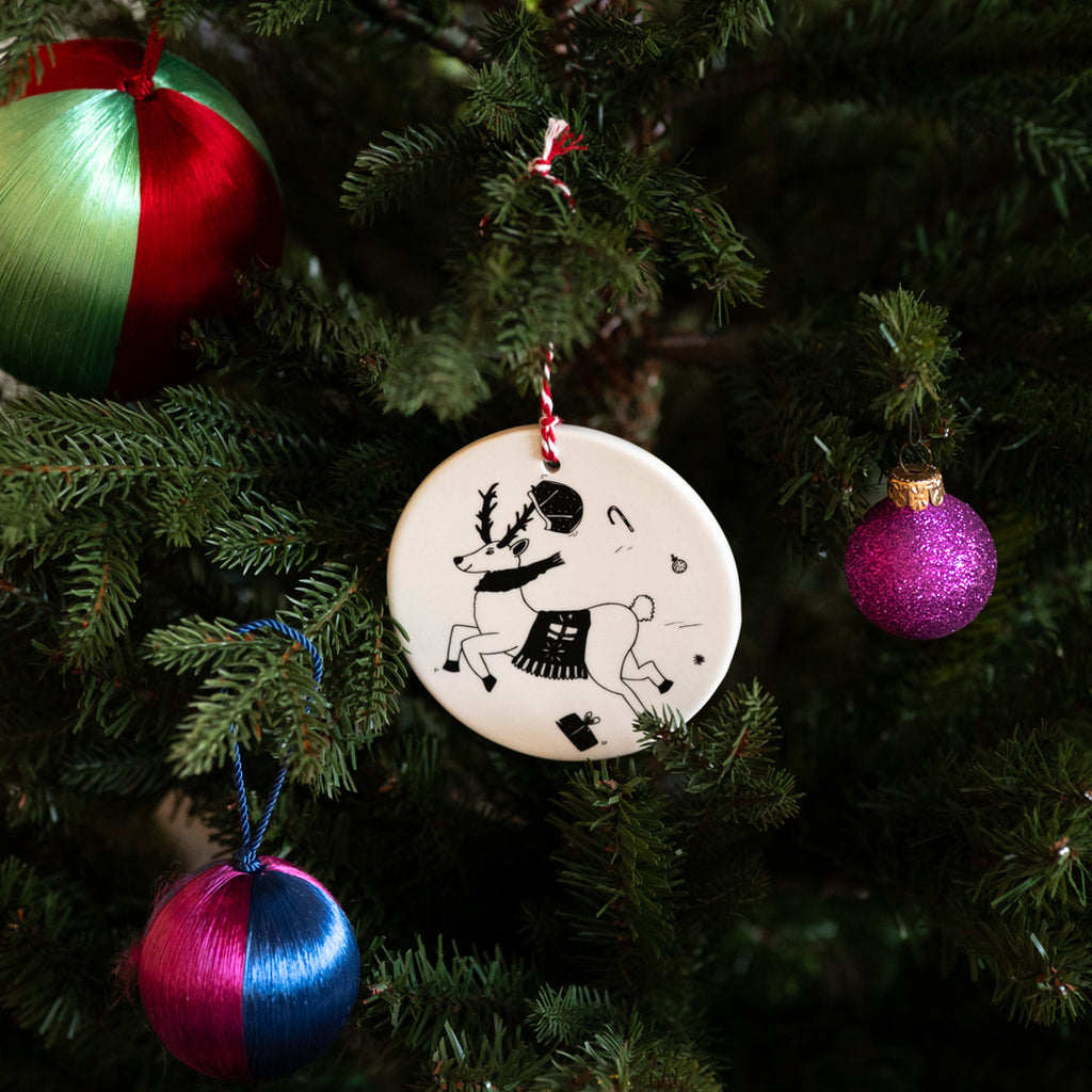 ornament naughty rudolph