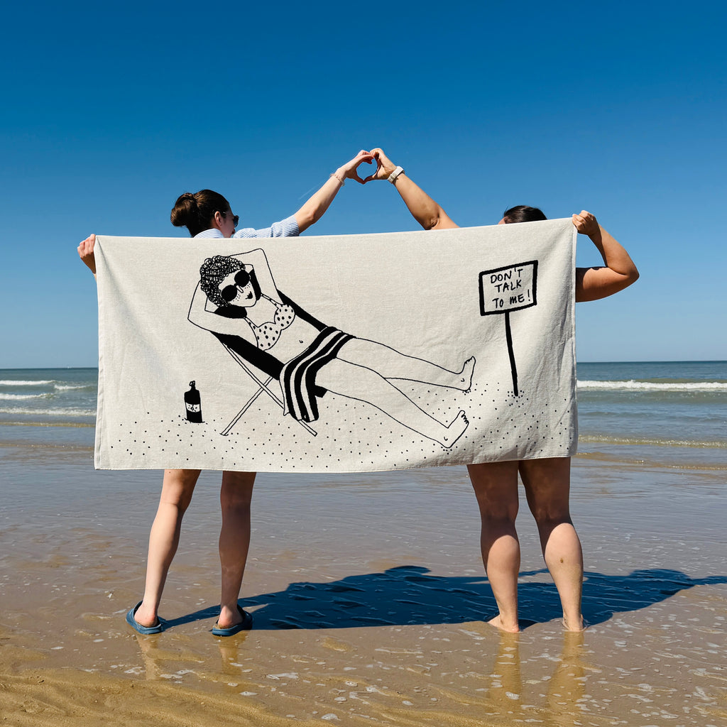 beach towel don't talk to me