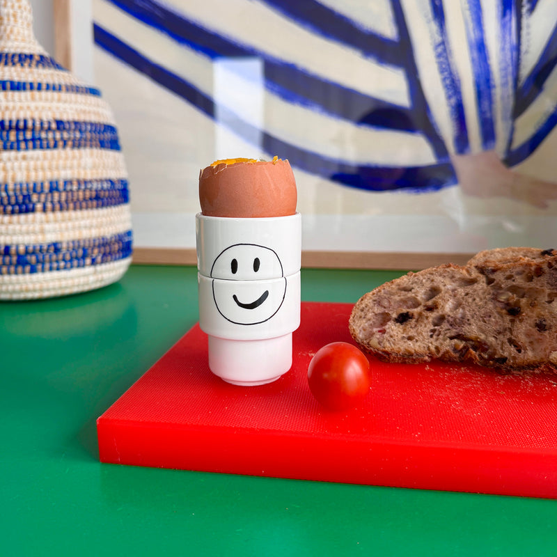 egg cup smiley (set of 2)