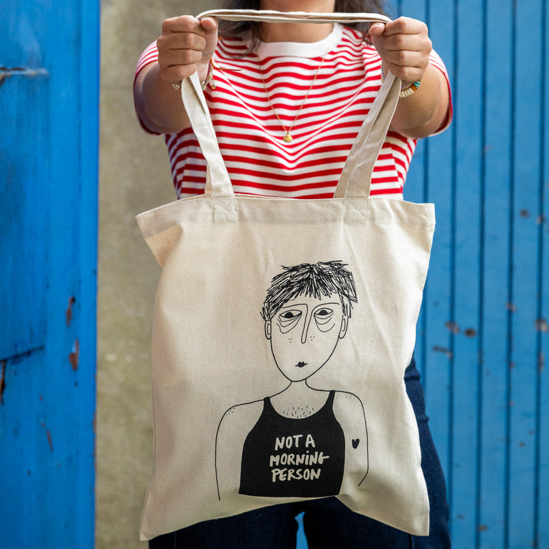 tote bag not a morning person