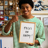 poster focus on happy A4