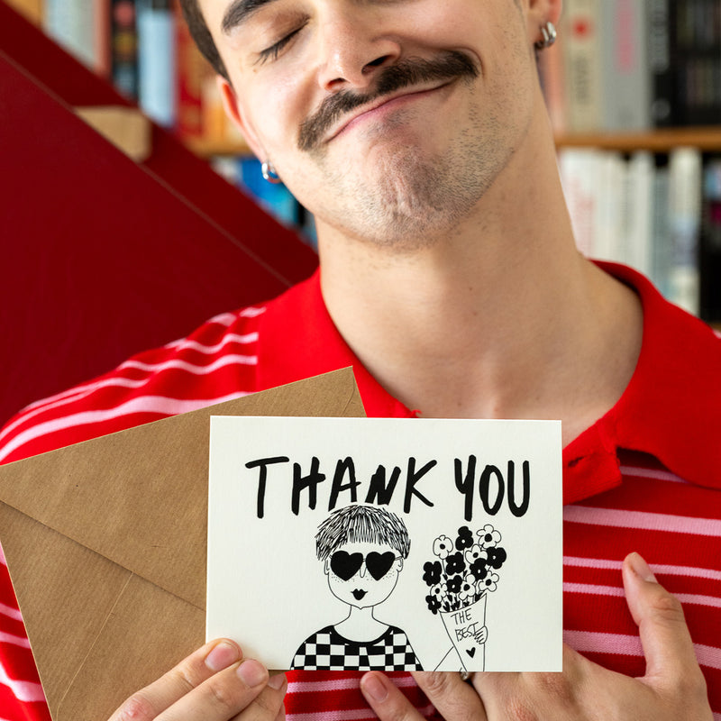 wenskaart thank you - the best