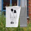 set keukenhanddoeken naked couple back