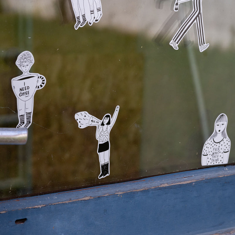 vinyl sticker power to all women
