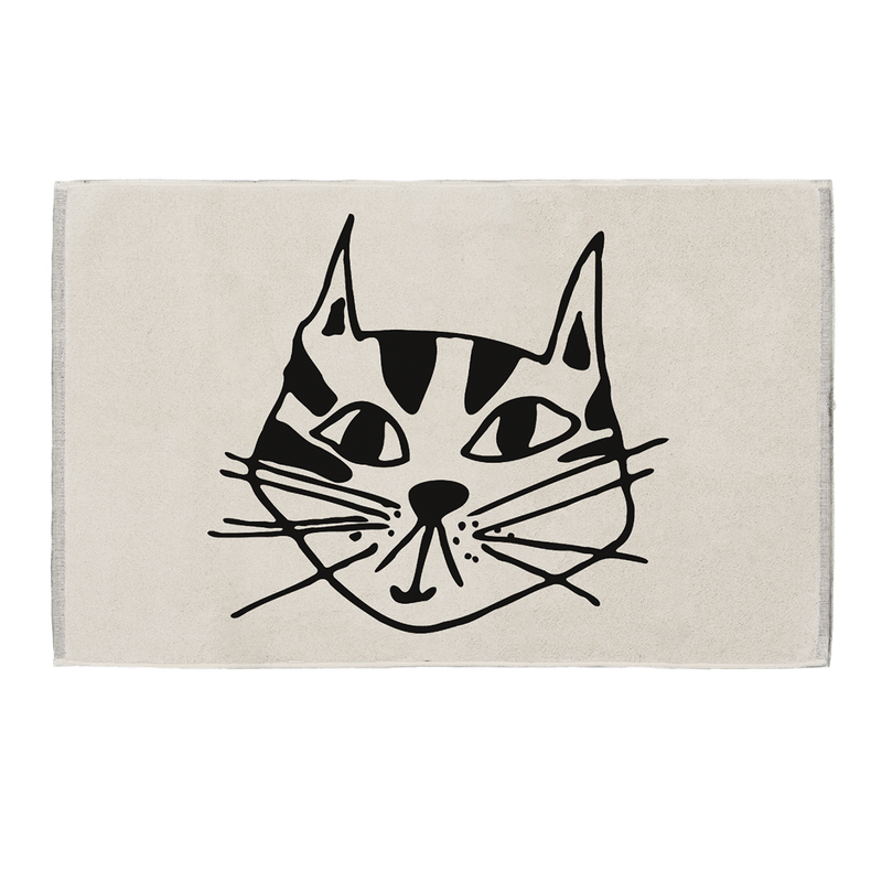 bath mat kitty