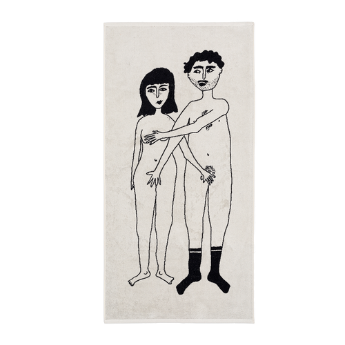 bath towel naked couple