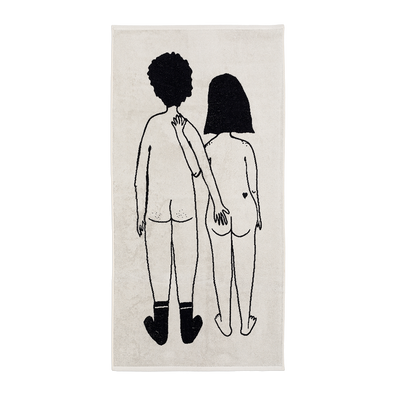 badhanddoek naked couple back