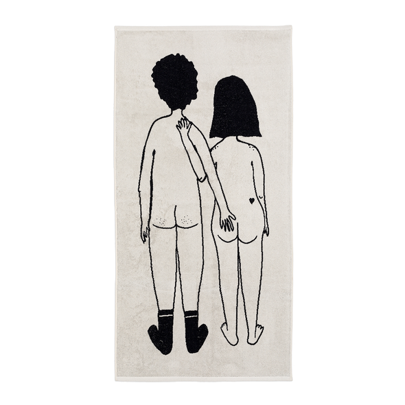 badhanddoek naked couple back