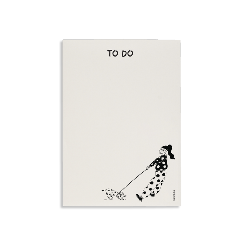 dog walker notepad