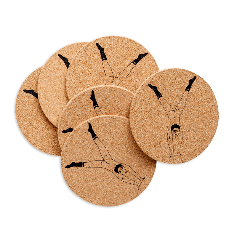 onderzetter kurk Y (set van 6)