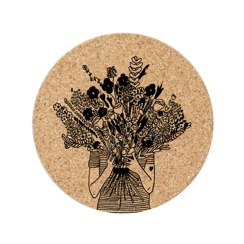 onderzetter xl flower girl