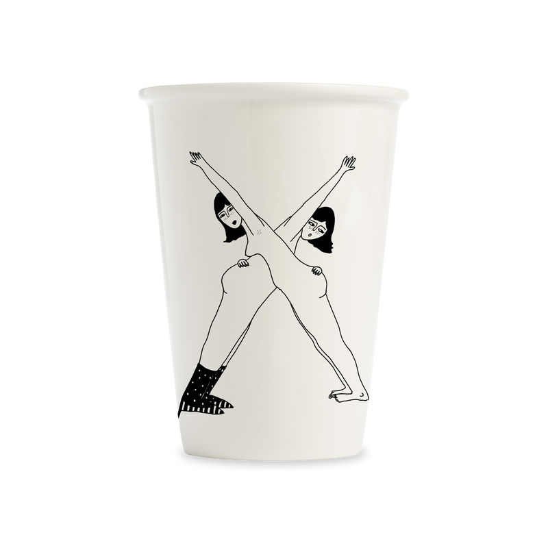 XL beker X nude
