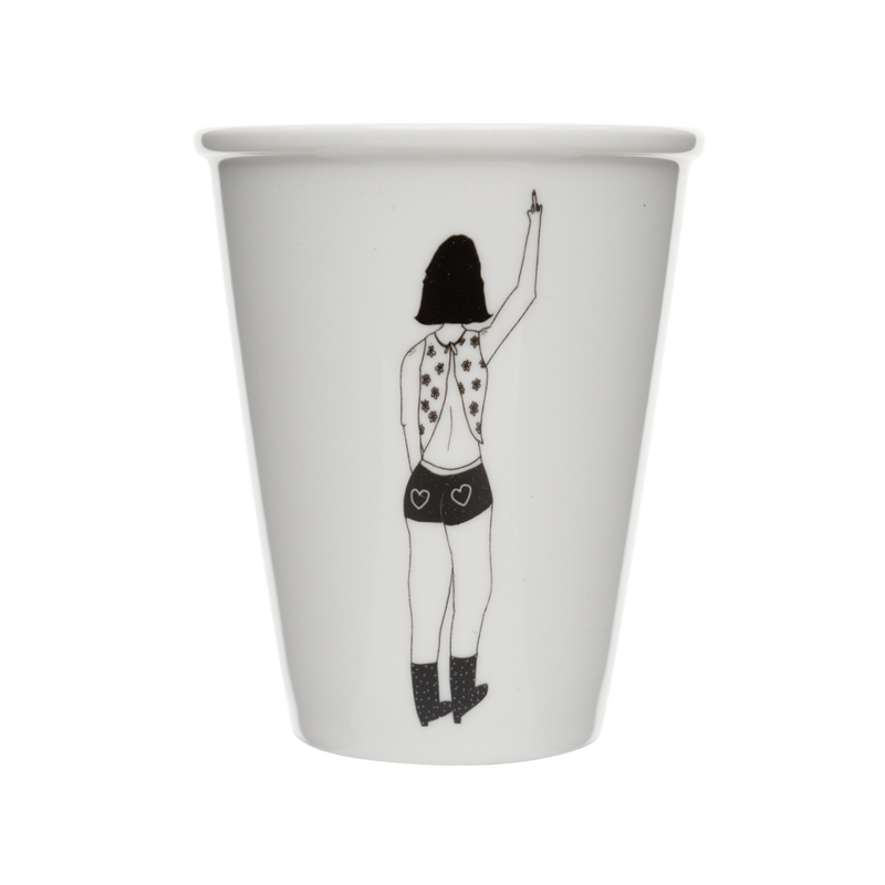 cup bye bye girl