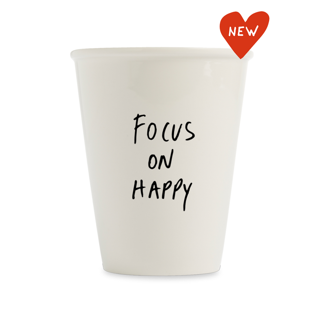 tasse focus on happy
