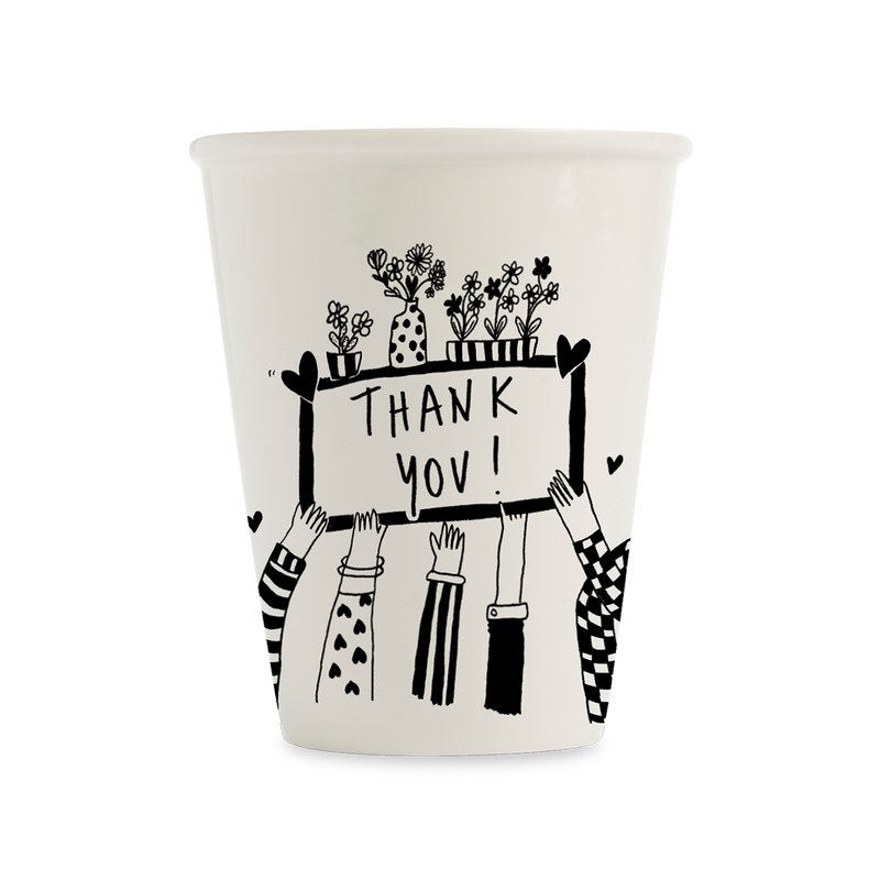 Becher thank you arms